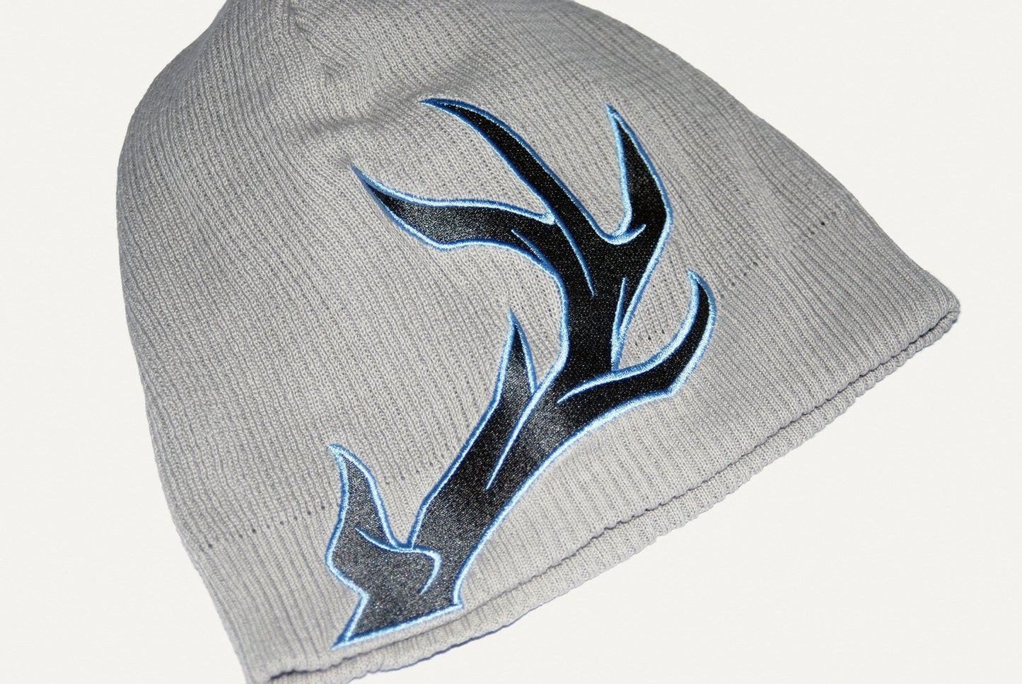 Deer Beanie: Grey/Blue Hat