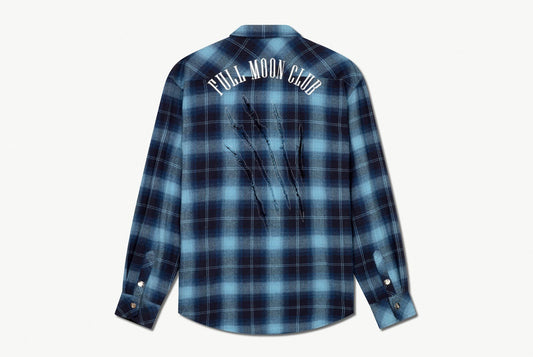 Full Moon Club Shirt '23 - Blue Flannel Shirt