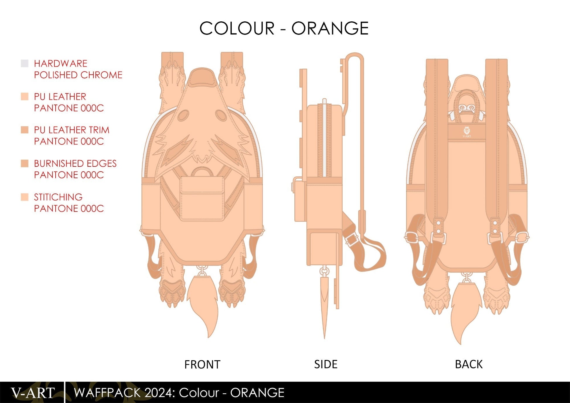 **PRE-NOTIFICATION** Waffpack: ORANGE Backpack