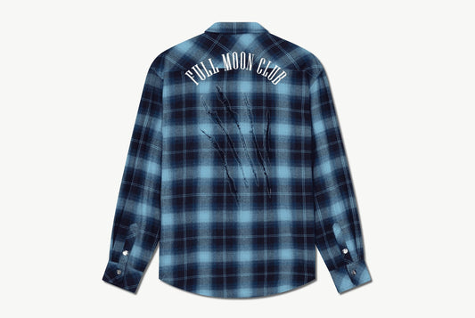 **PRE-ORDER** Full Moon Club Shirt '23 - Blue Flannel Shirt